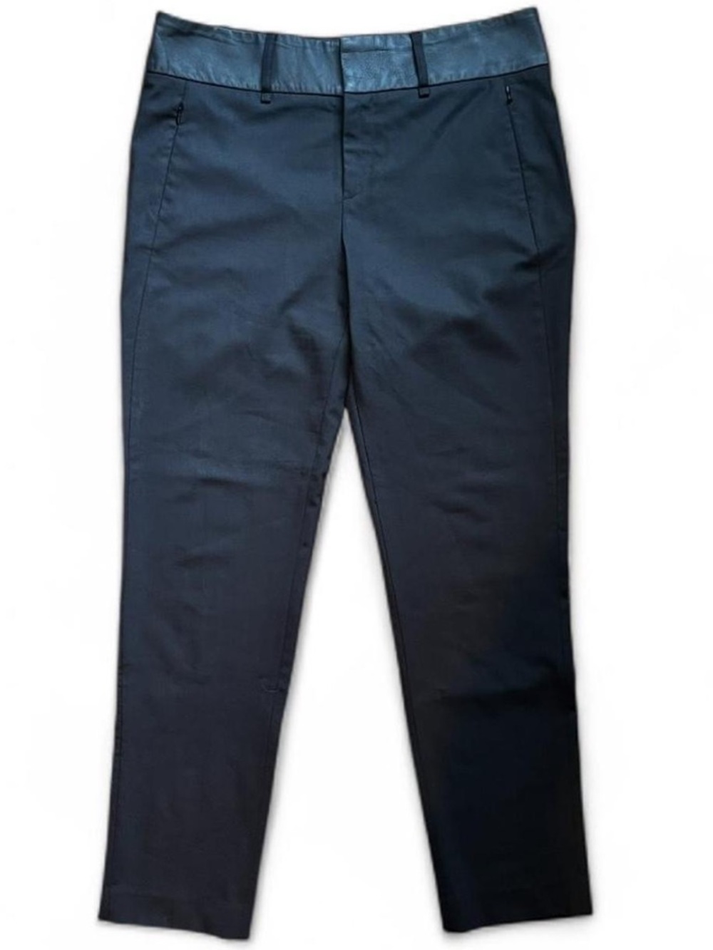 Rag & Bone Black Leather and Wool Trousers SZ 8